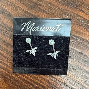 Silver Leaf Stud Earrings